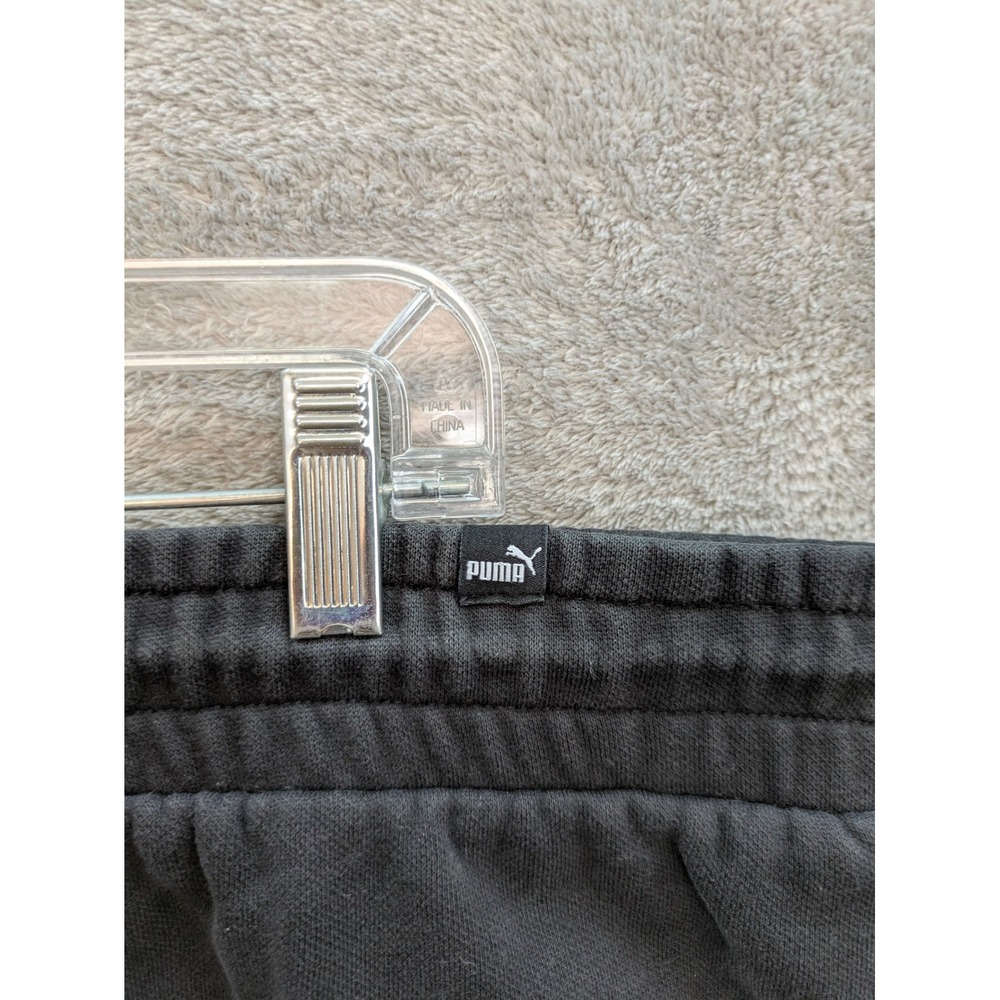 PUMA Black Sweatpants Mens XL Elastic Drawstring Waist Streetwear Athleisure - Picture 7 of 11